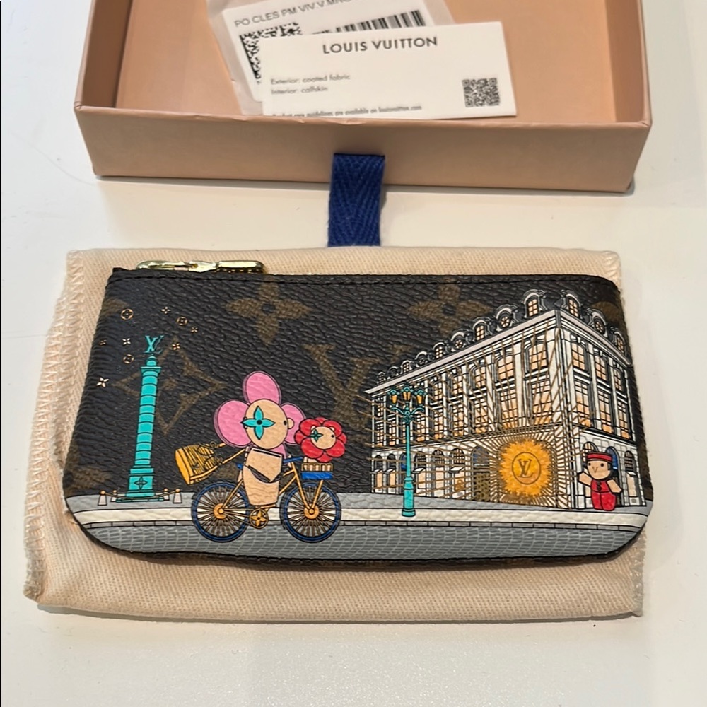 Louis Vuitton 2022 Monogram Animation Paris Key Pouch